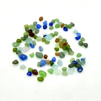 Tiny Sea Glass Beads Centre Drilled Hole Jewelry Crafts Canada