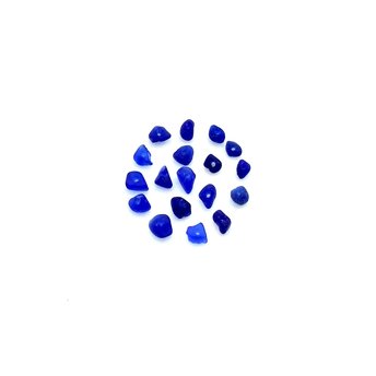 Real Sea Glass Beads Cobalt Blue Center Hole Craft Supply Canada
