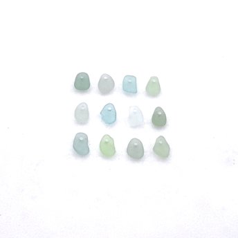 tiny sea glass beads 