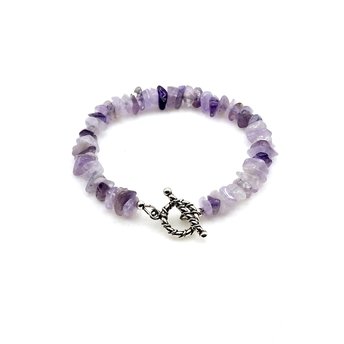 amethyst toggle bracelet