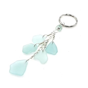sea glass keychain for women or girls