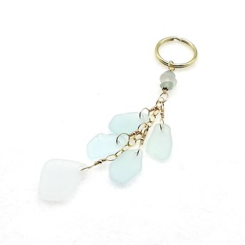 sea glass keychain 