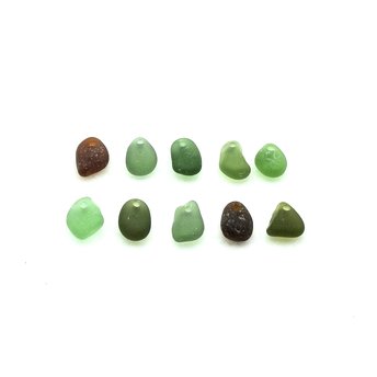 small sea glass charms