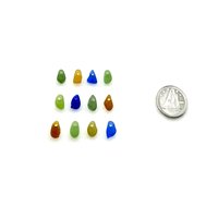 drilled beach glass charms