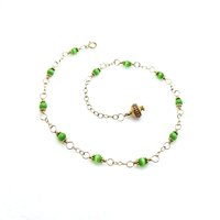 green anklet for women