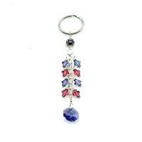 Crystal Keychain Swarovski Elements Pink Purple Gifts Canada