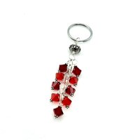 Red Crystal Keychain Swarovski Elements Women's Gift Canada