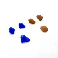 top drilled real beach glass beads