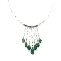 short 16 inch with 2.5 inch multi charm pendants