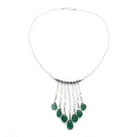 teal green sea glass jewelry