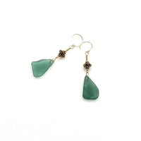teal sea glass