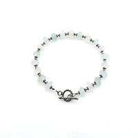 pastel sea glass bracelet