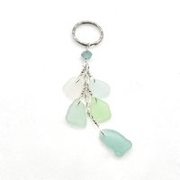 pastel colour multi charm keyring