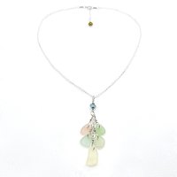 Sea Glass Necklace Pastel 16 Inch One of a Kind Gifts Canada