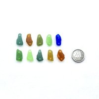 two hole long connector beads