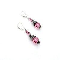 pink crystal jewelry 