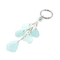 sea glass keychain for women or girls