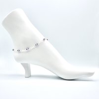 Crystal Anklet for Women Violet Purple Swarovski Elements 