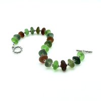 mixed colours green brown teal