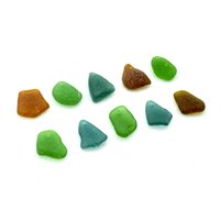drilled beach glass beads