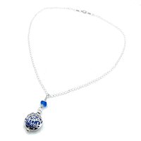 filigree locket necklace