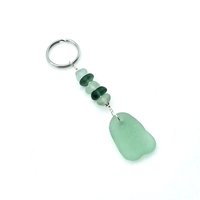 handmade beach glass key chain