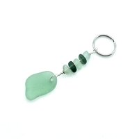 sea foam green pendant with teal accents