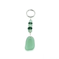 sea glass pendant keychain