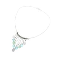 18 inches in length 2 inch pendant hangs below the necklace