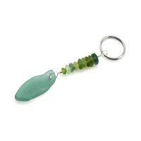 handmade beach glass keyring