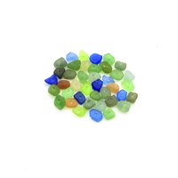 drilled beach glass