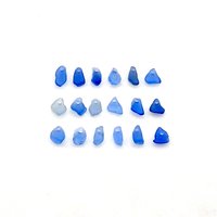 real sea glass top drilled beads