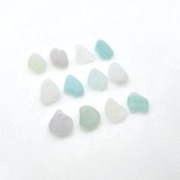 drilled beach glass