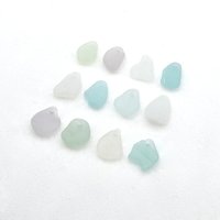 real sea glass beads 