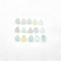 pastel colour drilled beach glass