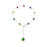 sea glass ankle bracelet 