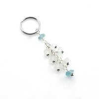 sea glass keychain for women