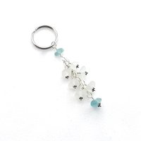 sea glass keychain for women