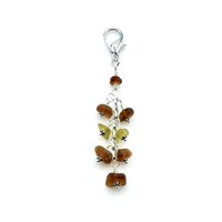 genuine sea glass clip on charm