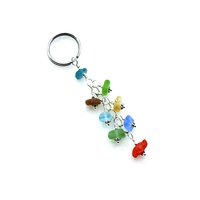 sea glass keychain