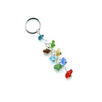 beach glass key chain