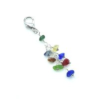 handmade zipper pull dangle