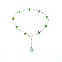 sea glass ankle bracelet