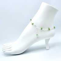 adjustable beaded silver chain