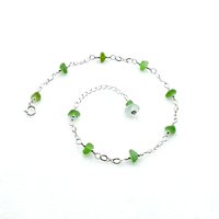 green anklet for women