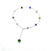 Sea Glass Anklet for Women Handmade Summer Gifts Canada