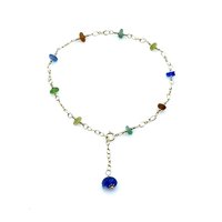 sea glass ankle bracelet