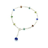 beaded silver chain 