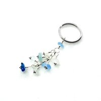 sea glass keychain