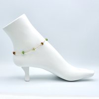 beaded silver chain